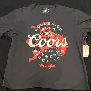 Wrangler Coors Graphic Men's Dark Gray T-Shirt